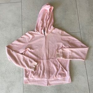 Pink terry cloth Juicy Couture zip up